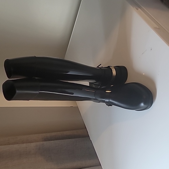 Jimmy Choo Shoes - Jimmy Choo Black Carsen Star Rubber Rain Boots Size US 9 - Made in Italy